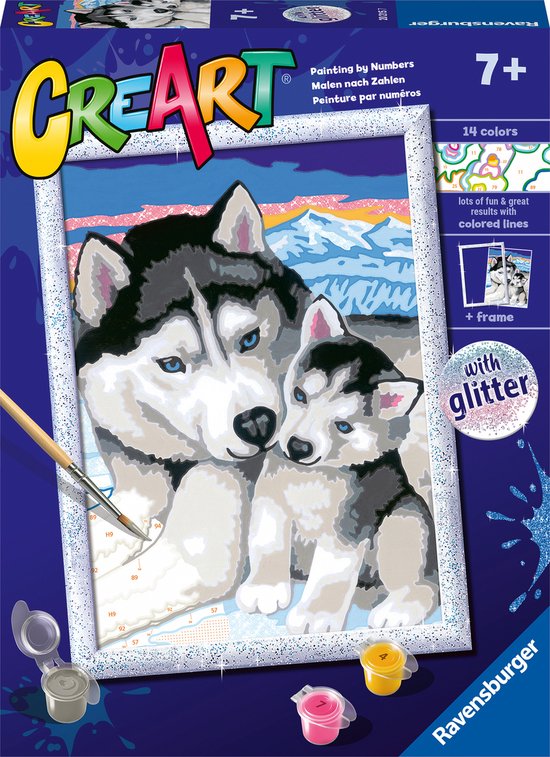Ravensburger Schilderen op nummer 286850 Lieve puppy