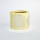 Blanco Stickers op rol 225ex. 50mm glans goud
