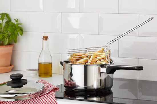 NEU Fritteuse 6L Edelstahl Kaltzonen Friteuse 5000W 6 Liter Frit se Fritt se DE