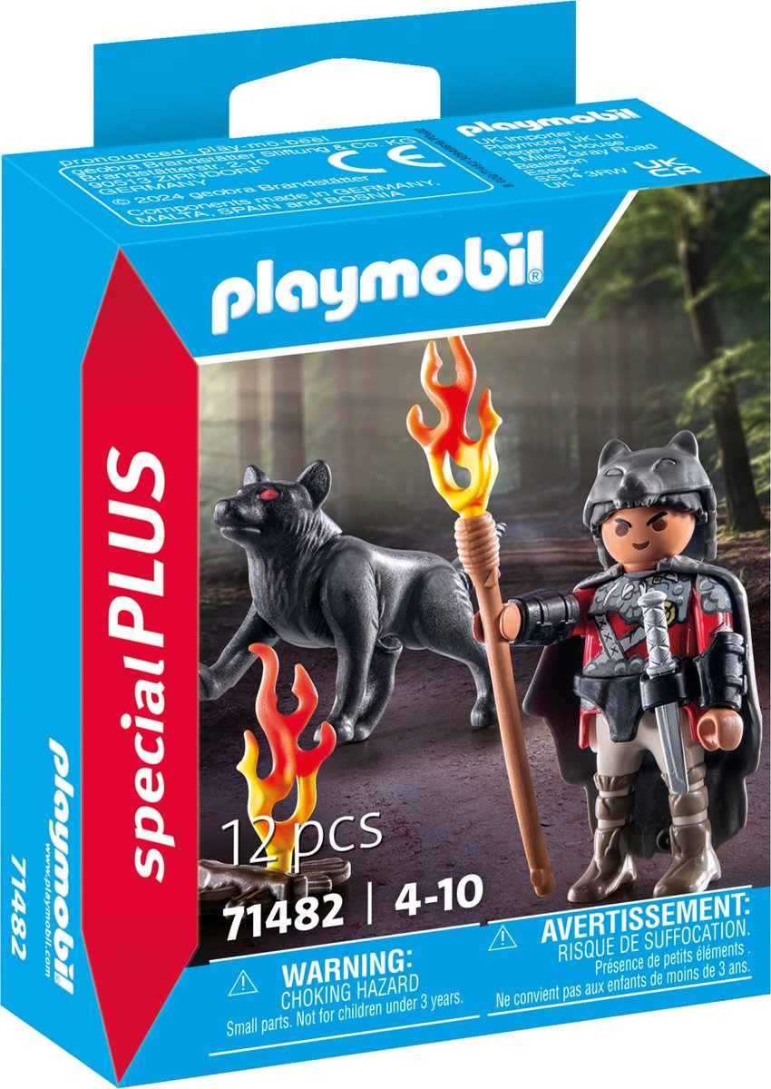 PLAYMOBIL Special Plus Krijger met wolf - 71482
