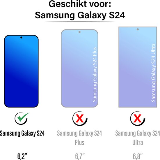 Hoesje geschikt voor Samsung Galaxy S24 - Backcover - Koord - Pasjeshouder - Portemonnee - Kunstleer - Rood