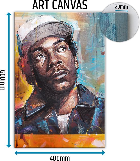 Snoop Dogg canvas schilderij 40x60 cm