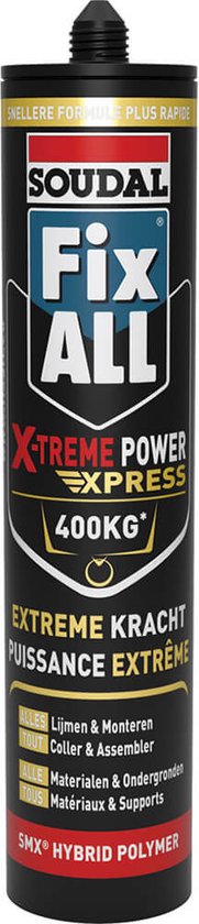 Soudal Fix-all X-treme Power Express 290 ml Wit - Fix All X-Treme Power Express - Soudal