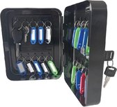 Benson Key Box - Coffre-fort à clés - Armoire à clés - Zwart - avec 20 Crochet