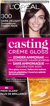 L’Oréal Paris Casting Crème Gloss Donkerbruin 300 - Semi-permanente Haarkleuring Zonder Ammoniak