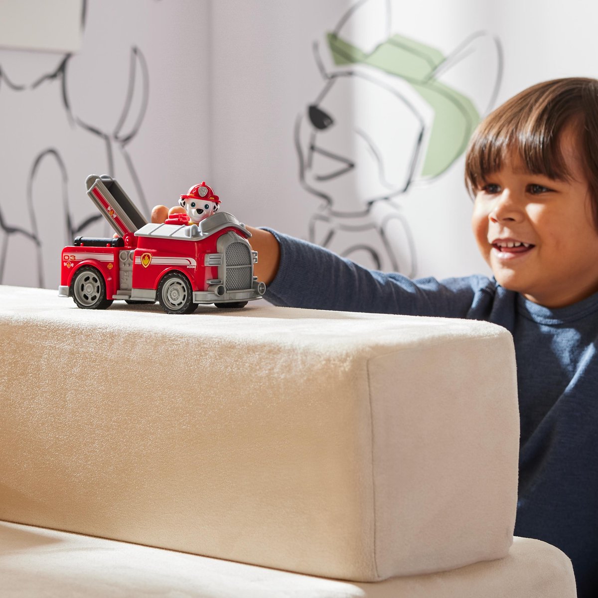 PAW Patrol - Marshall's Brandweerwagen - speelgoedauto met speelfiguur — afbeelding 8