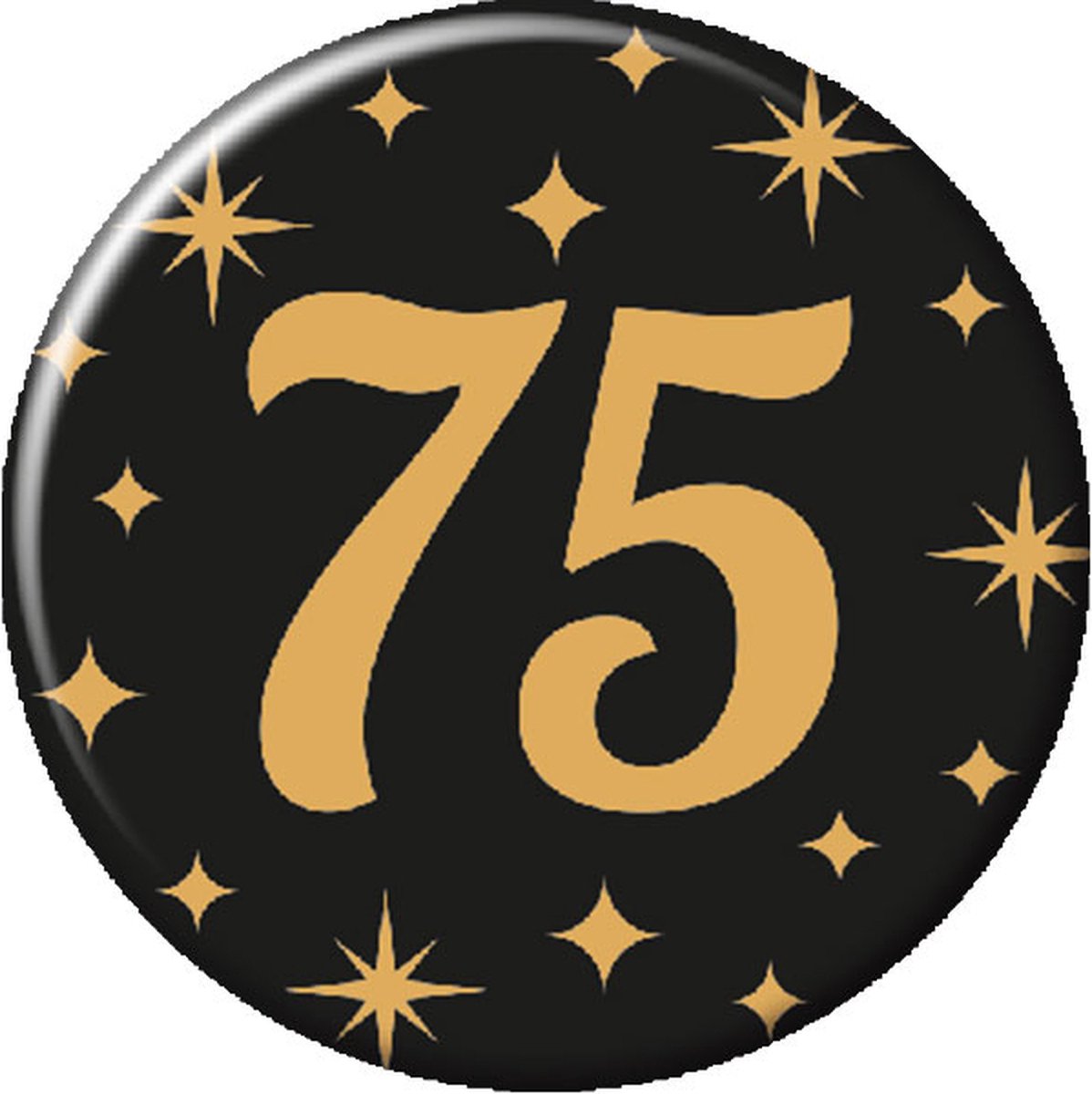 Paperdreams - Button Classy Party - 75 jaar
