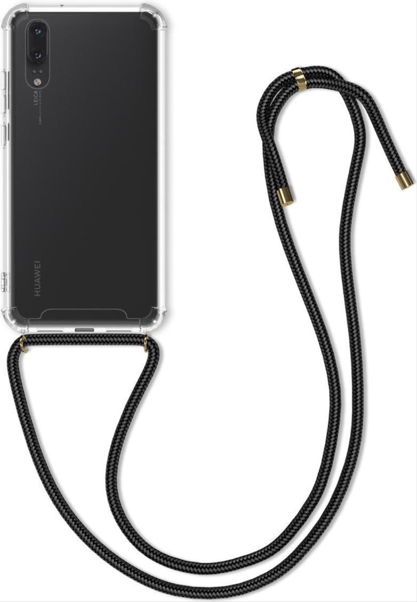CHPN - Telefoonhoesje - Transparant - Met koord - Geschikt voor Huawei P20 - Telefoonhoesje - Phonecover - Huawei P20 - Phonecase -Telefoonhoes met koord