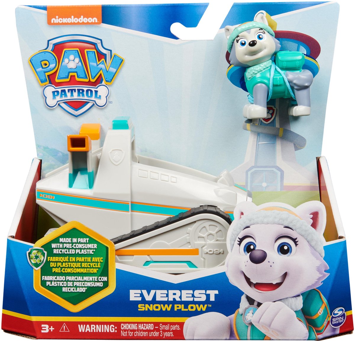 PAW Patrol - Everest's Sneeuwschuiver - speelgoedauto met speelfiguur - 71% gerecycled plastic - duurzaam speelgoed — afbeelding 14