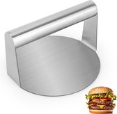 Burgerpers RVS 5,5-inch ronde Burger Smasher Hamburgerpers Vaatwasmachinebestendig Burgerpers Professionele pers Perfecte vleeshamers en malsmakers