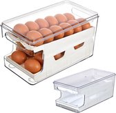 Automatische Rolling Egg Dispenser voor koelkastopslag, Rolldown Egg Organizer, Eierrekje voor Keuken