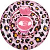 Swim Essentials - Babyzwemband met panterprint - Zwemring - Babyfloat - Opblaasbaar - 0 tot 1 Jaar - 11 Kilo - PVC - roze