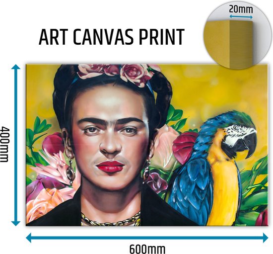 Frida Kahlo canvas schilderij 60x40 cm