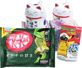 Anime Cadeaupakket - Geschenkverpakking Japanse Lucky Cat Mokken - Matcha Kitkat - Pokémon Snack - JP Kawaii Chocolade - Valentijn Cadeau - Verjaardag Relatie Geschenkpakket