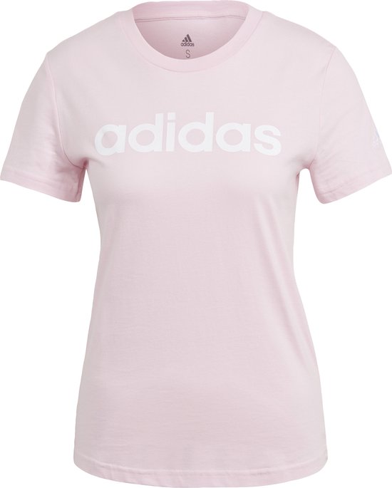 adidas Sportswear LOUNGEWEAR Essentials Slim Logo T-shirt - Dames - Roze- M