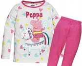 Peppa Pig pyjama - 100% katoen - Peppa Big pyama hartjes roze - maat 110