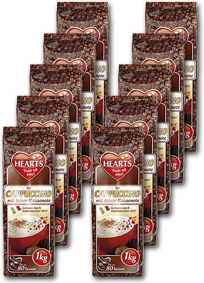 Hearts - Cappuccino Cacaonoten - 10 x 1 kg