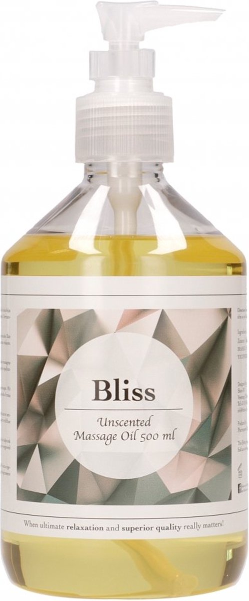 Goedkoopste Pharmquests Bliss Neutrale Geur Massage Olie voor Lichaamsmassages - 500 ml