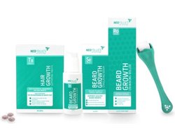 Neofollics - Baardgroei Pakket - Tablets + Serum + Roller