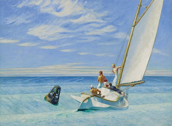 Kunstdruk Edward Hopper Ground Swell 1939 70x50cm