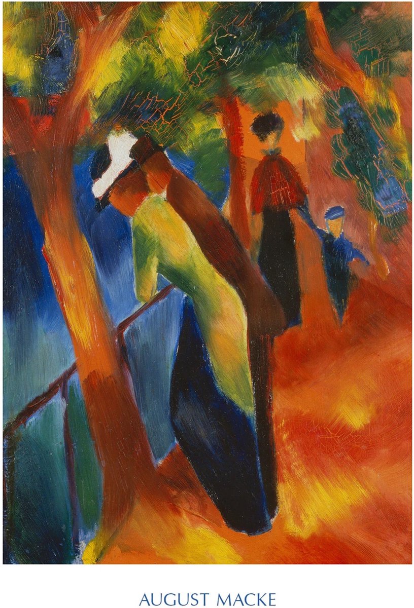PGM Kunstdruk August Macke - Strada soleggiata 60x80cm Divers