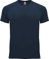 Donkerblauw Unisex Sportshirt korte mouwen Bahrain merk Roly maat 4XL