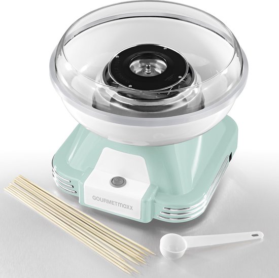 GOURMETmaxx Suikerspinmachine - munt/wit — afbeelding 4