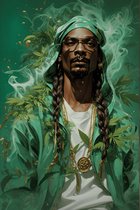 Snoop Dogg Poster | Cannabisposter | Wietposter | 420 Poster | 51x71cm | Wanddecoratie | Muurposter | MT | Geschikt om in te lijsten