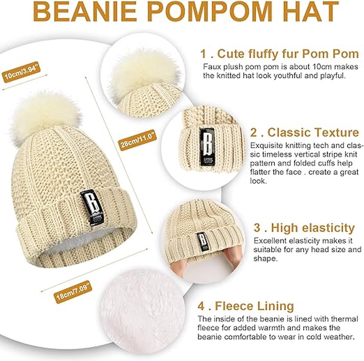 Bonnet Hiver Tactile Rouge Noir Ensemble Bonnet Écharpe Et Gants Tactiles Femme - 3 En 1 Doublé Polaire - Chaud Et Confortable Pour L'Hiver