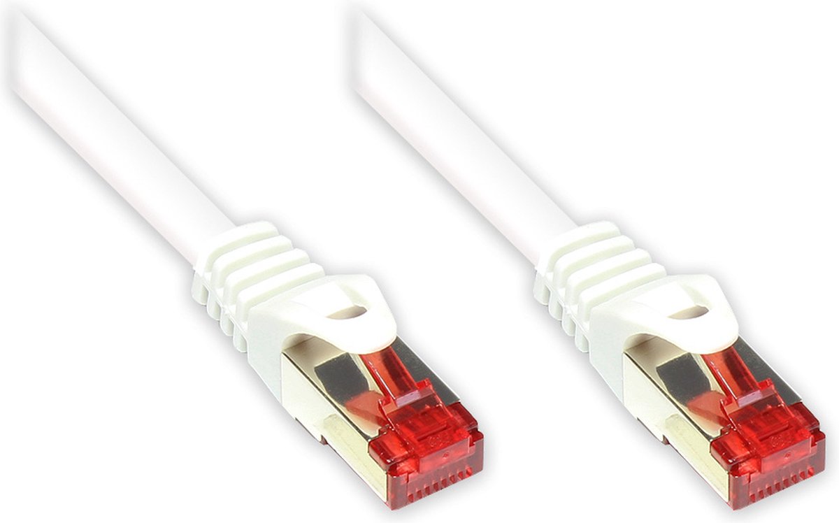 Alcasa 8060-010W - Netwerkkabel - RJ45 - 1 m - Wit