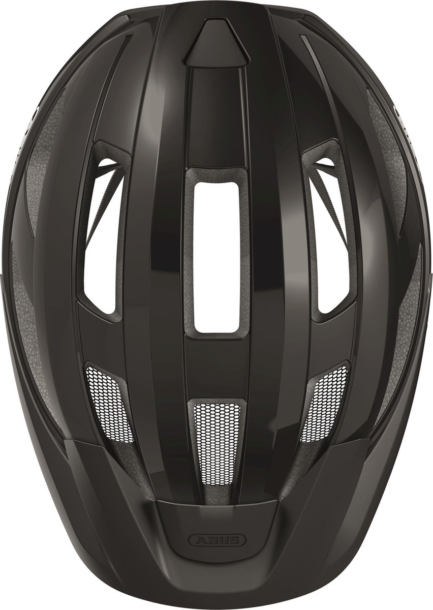 Fietshelm ABUS MACATOR MIPS shiny black M - 52-58 cm - zwart - Geschikt voor gebruik op elektrische fietsen - stadsfietsen - 290 g – foto 5