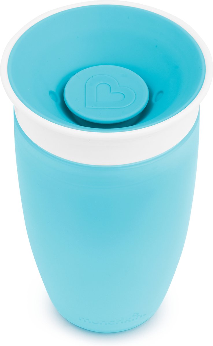 Munchkin Miracle Anti-Lek 360° Drinkbeker - Sippy Cup - Oefenbeker voor Baby en Kind - 296ml - Blauw - Munchkin