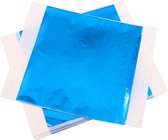 GildingGold - Bladmetaal - 100 Vellen - Blauw - Imitatie - 8x8,5 CM