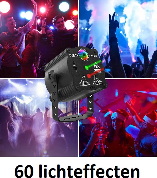 PartyLaser Stroboscoop Projector Groen Rood LED / Veel kleuren in