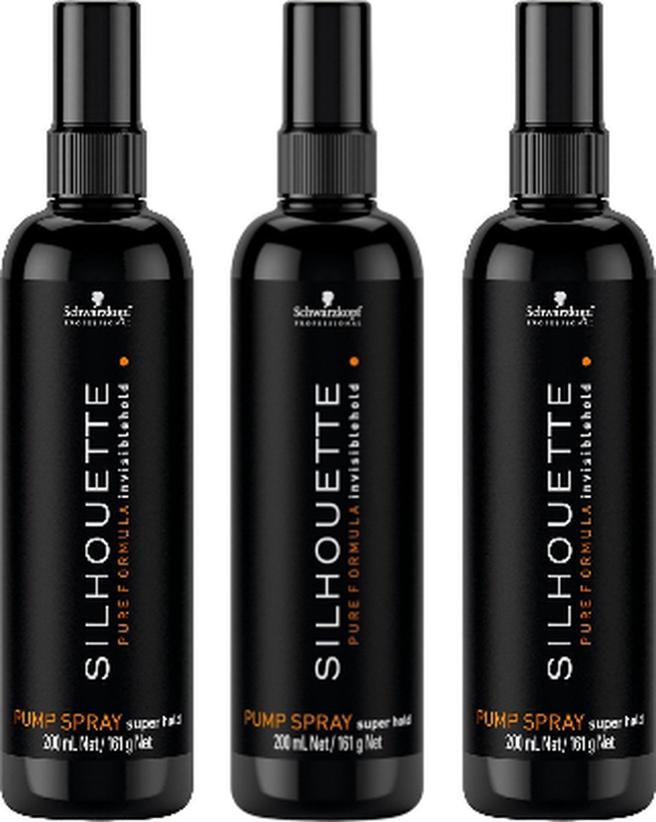 Bol.com Schwarzkopf Professional - Silhouette - Strong Hold, Pump Spray - voordeelverpakking - 3 x 200ml aanbieding