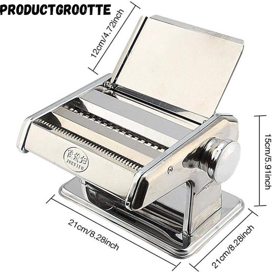 Jhubersproducts - Pasta Cutter Machine - 3-in-1 Noodle Roller en Maker - voor Lasagna en Spaghetti - Snijmessen 0.5-3mm - Voor het hele gezin van Jhubersproducts — afbeelding 3