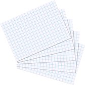 Herlitz index kaarten - DIN A5 - vierkant - wit - 100 stuks
