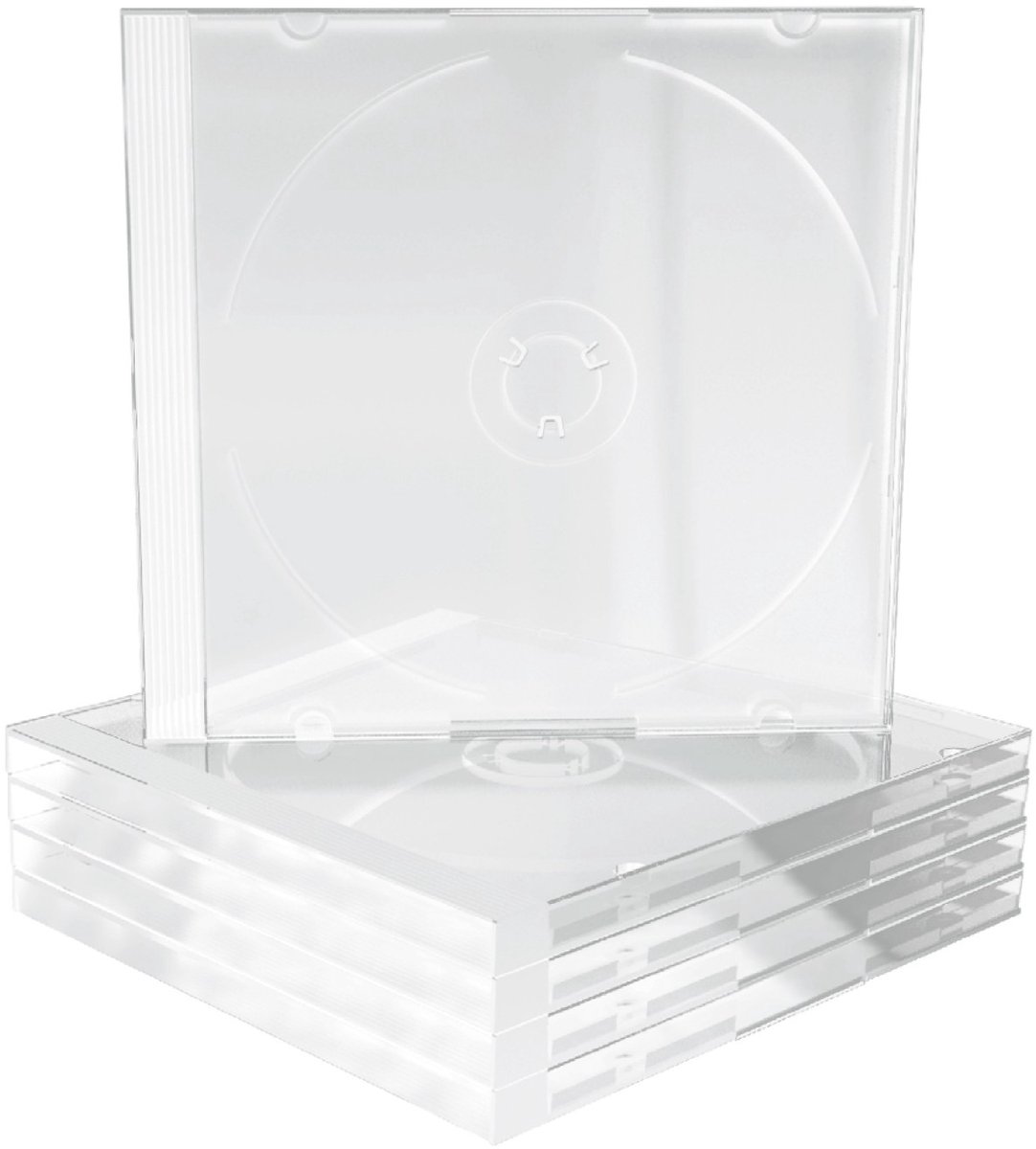 MediaRange BOX31-T - CD Jewel Cases - Geschikt voor 1 CD - Transparant - 5 stuks Overig