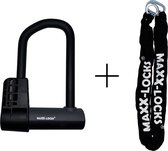 Maxx-Locks Huntly U-Lock - Antivol pour Vélo ART 2 - 20cm -Incluant une Chaîne de 90cm - Zwart