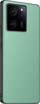 Geschikt voor Xiaomi 13T / Xiaomi 13T Pro Schokbestendig Leer hoesje textuur - Groen