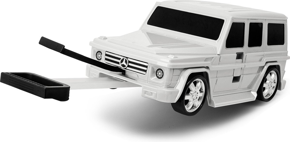 Packenger - Kindertrolley - Mercedes Benz - Grijs - Kinderkoffer met 4 wielen - met trekkoord - inhoud 20L