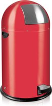 EKO Kickcan Prullenbak 33 Liter - Rood - Anti-slip