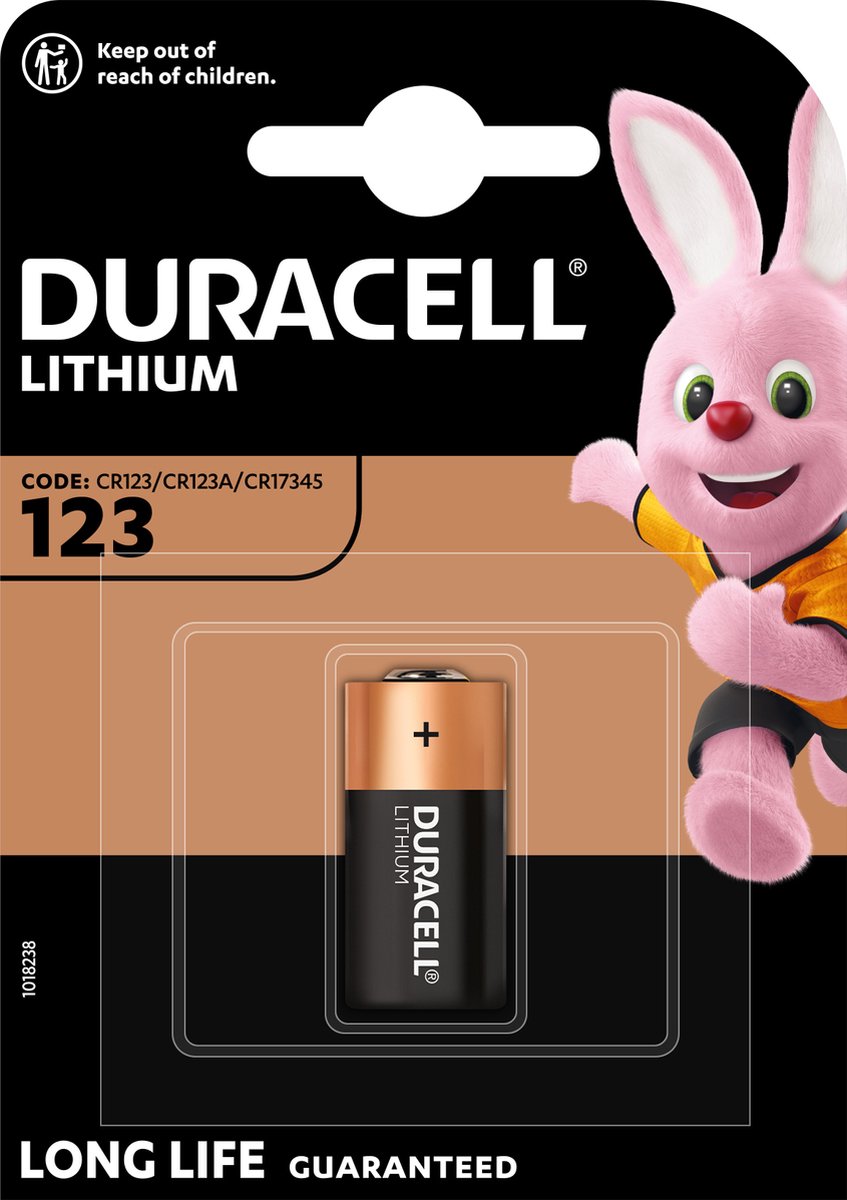 Duracell CR123A Ultra Lithium batterij