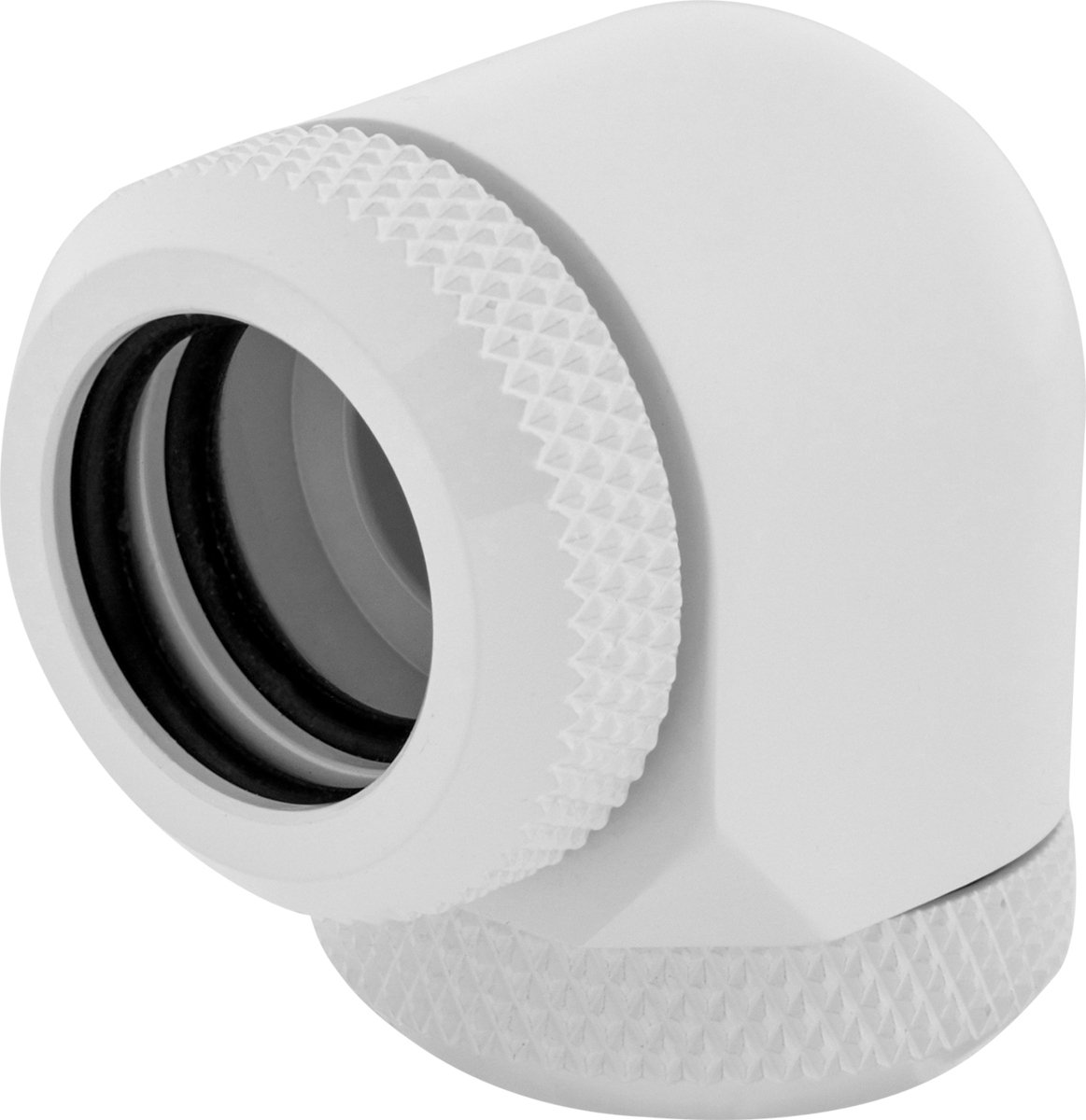 CORSAIR Hydro X Series XF Hardline 90° Twin Pack - Fittings - set van 2 - OD 14 mm - messing - wit