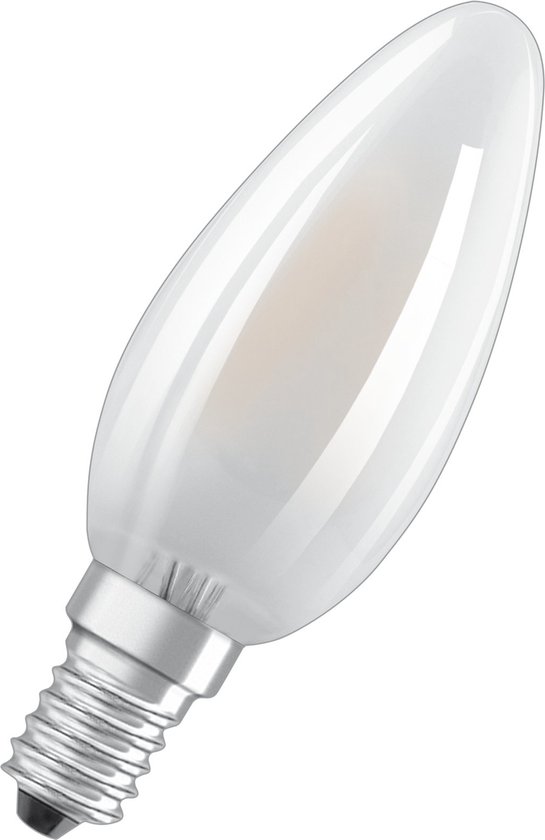 OSRAM 4058075436503 LED-lamp Energielabel E (A - G) E14 Kaars 4 W = 40 W Warmwit (Ø x l) 35 mm x 100 mm 1 stuk(s)