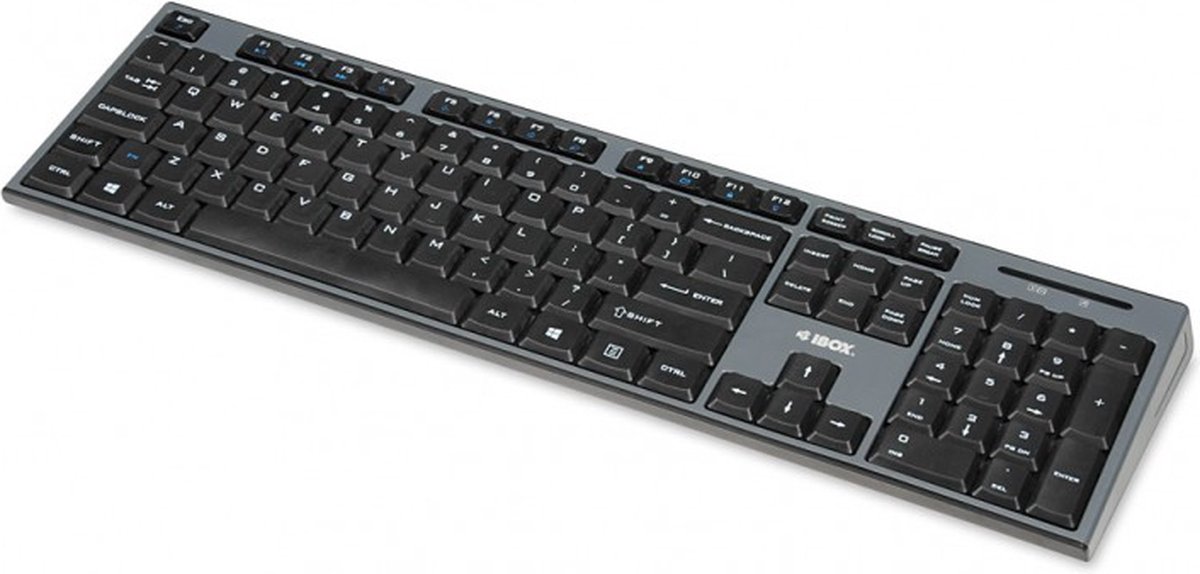 iBox IKMS606W toetsenbord RF Draadloos Engels Zwart