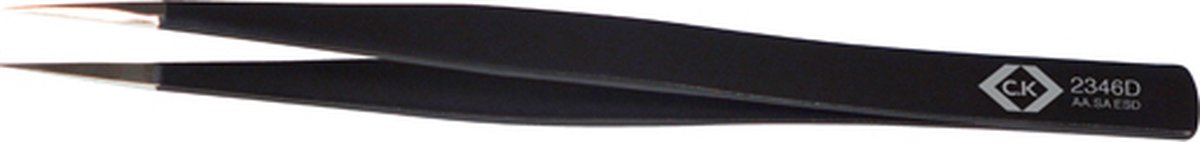 C.K T2346D Pincet ESD AA SA-ESD Spits, fijn 130 mm