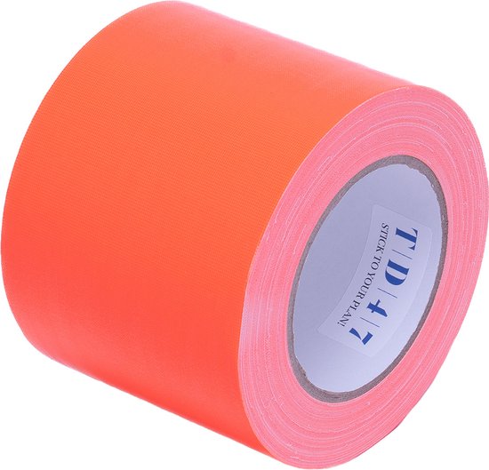 TD47 Gaffa Tape 100mm x 25m Fluor Oranje