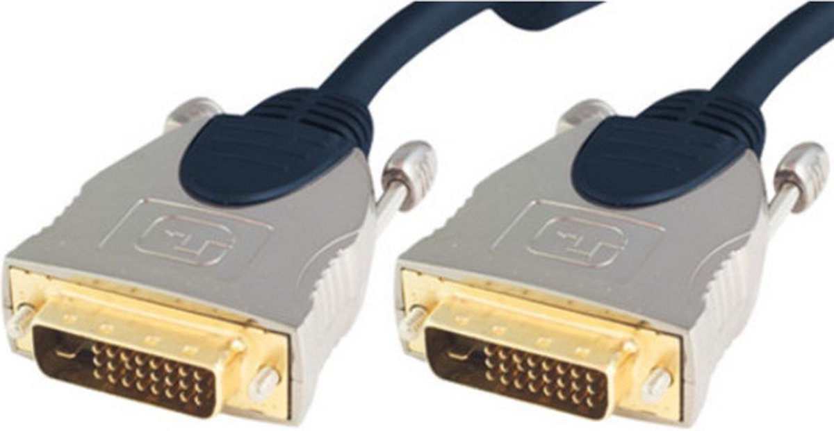 SP77443 - 3 m - DVI - DVI - Male - Male - Blue,Chrome - ShiverPeaks