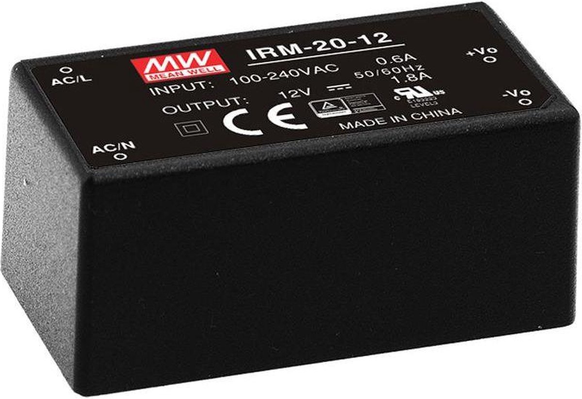 Mean Well IRM-20-15 AC/DC-printnetvoeding 15 V/DC 1.4 A 21 W
